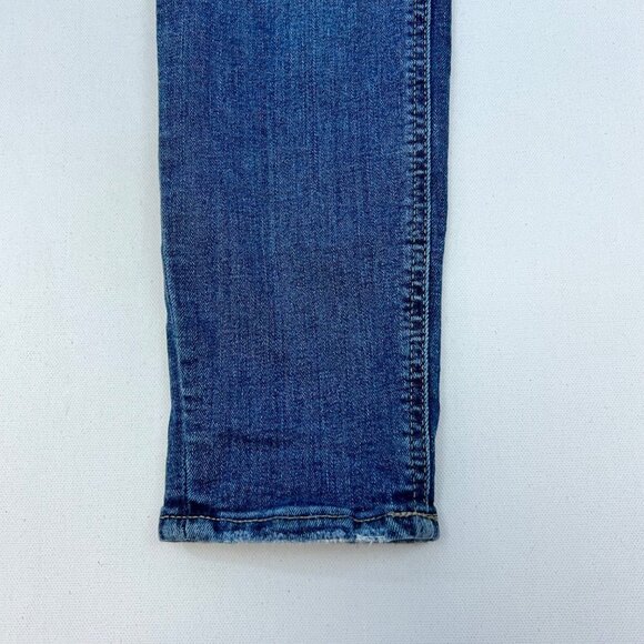 Gap Womens Sky High Universal Distressed Zip Up Denim Legging Stretch Size 6/28R - Picture 5 of 8